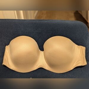 Body By Victoria Nude Strapless Bra. Size 32C
